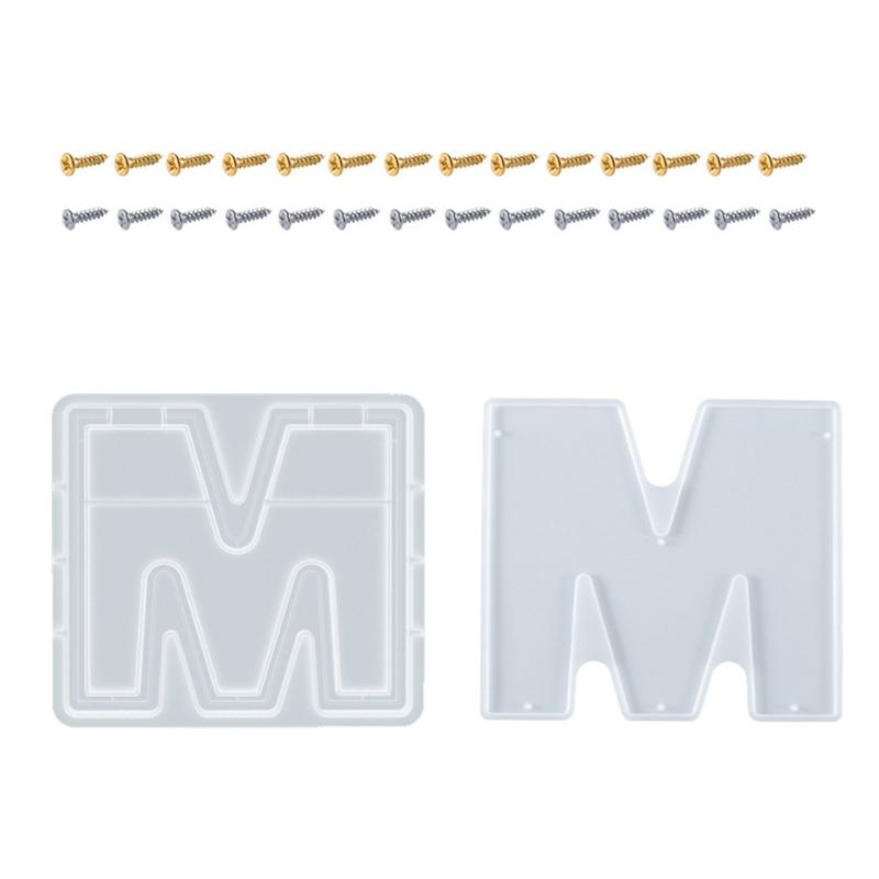 3D-Sparschwein-Form aus Silikonharz, Münzaufbewahrungsbox, Epoxidharz-Gießform für handgefertigte DIY-Bastelarbeiten, Buchstabenform