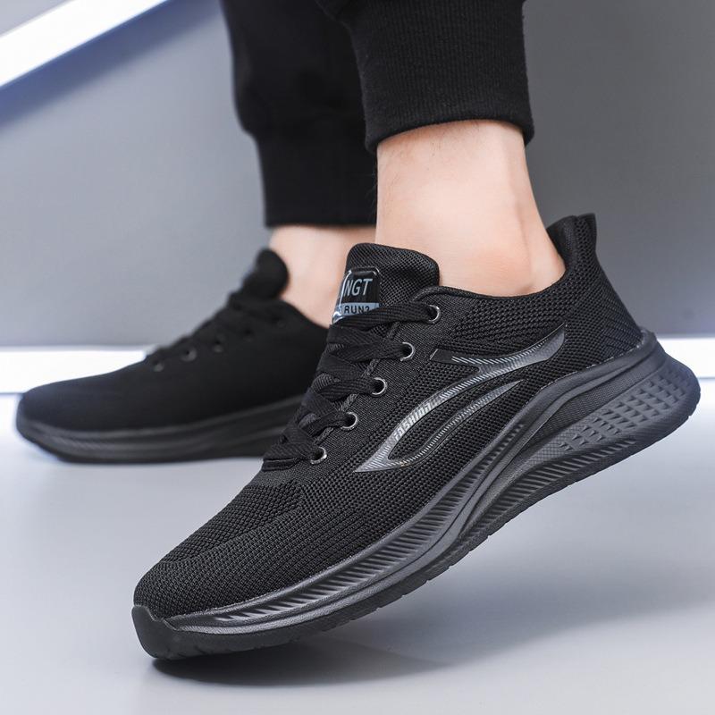 Men's Shoes Spring and Autumn New Simple Single Shoes Versatile Casual Shoes Men's Soft-soled Lightweight Running Shoes Breathable Sports Shoes