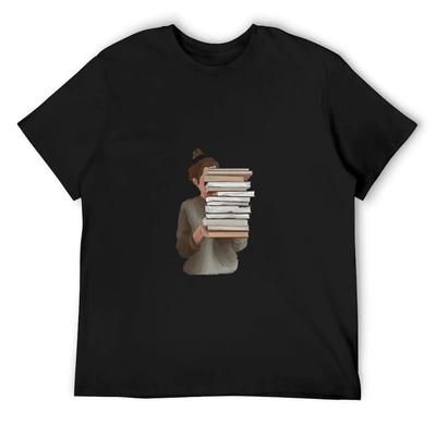 Boekenwurm T-shirt zomer shirt vintage kleding t-shirts anime kleding heren katoenen t-shirts