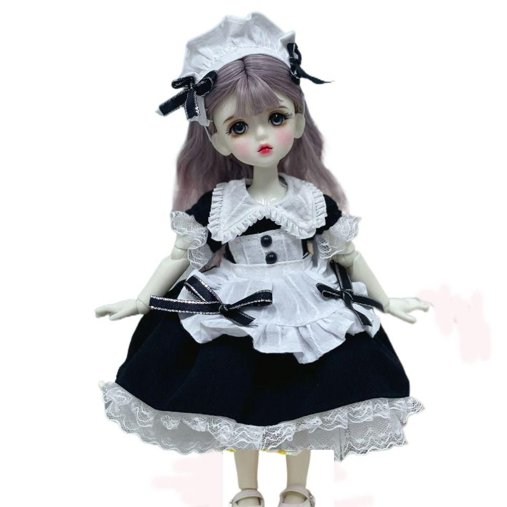 

с Головным убором Костюм горничной Милые Игрушечные Аксессуары Мода Девушка Подарок на День рождения GirlsF Style 3