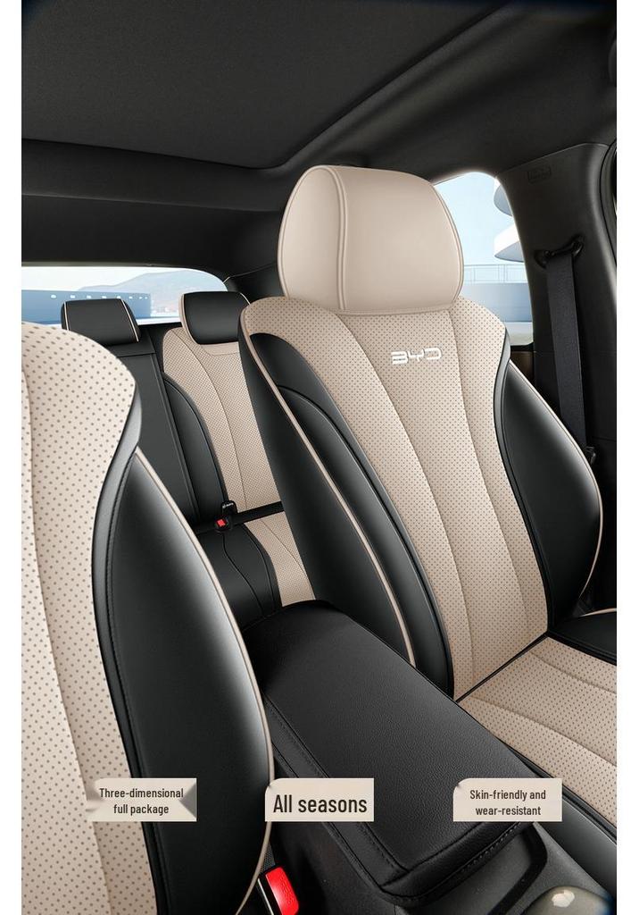 Coprisedile Auto Intelligente BYD Dolphin - Stagione Unica, Copertura Totale, Cuscino in Pelle Traspirante.