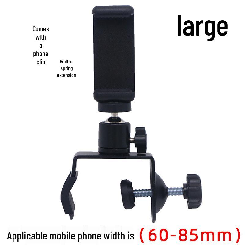 U-Shaped Multi-Functional Phone Clip with 360° Rotating Ball Head