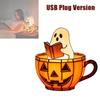 Ghost Reading Book Lamp Handmade Halloween Ghosts Night Light Up Adorable Reading Led Light For Decor Ghosts Flickering