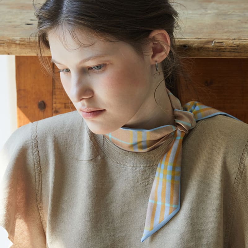 ANA MAISON Here and There Twilly Silk Scarf [PMT-1419]