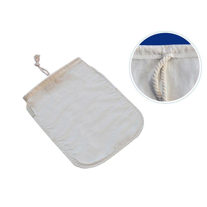 ABUL-8 Pack Organic Reusable Cold Coffee Brew Filters Bag,12 Inch Wine Brewing Filters Eco-Friendly Mesh Cotton Filter