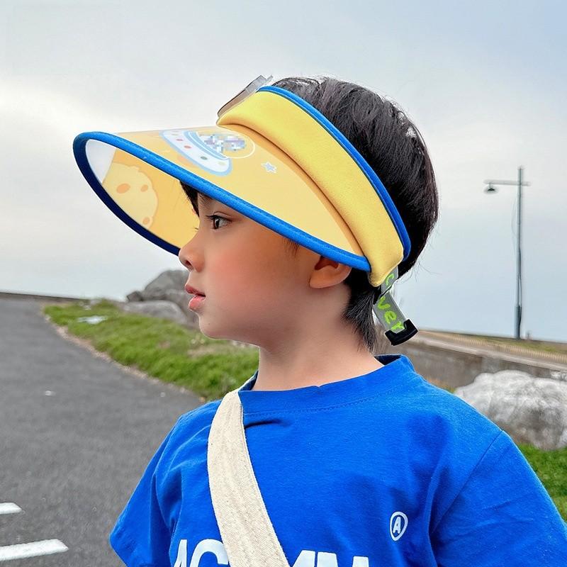 Cartoon Ultraman Summer Kids Sun Hat With Wide Brim For Outdoor Sun Protection