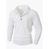 Men S Casual Sports Fitness Hooded Button Long Sleeve T Shirt