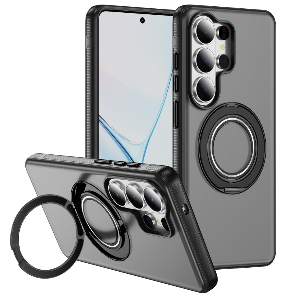 Applicable To Samsung S26Ultra Fulcrum Skin Sensing Magnetic Mobile Phone Case S25Ultra Gear Bracket S24U Protective Case