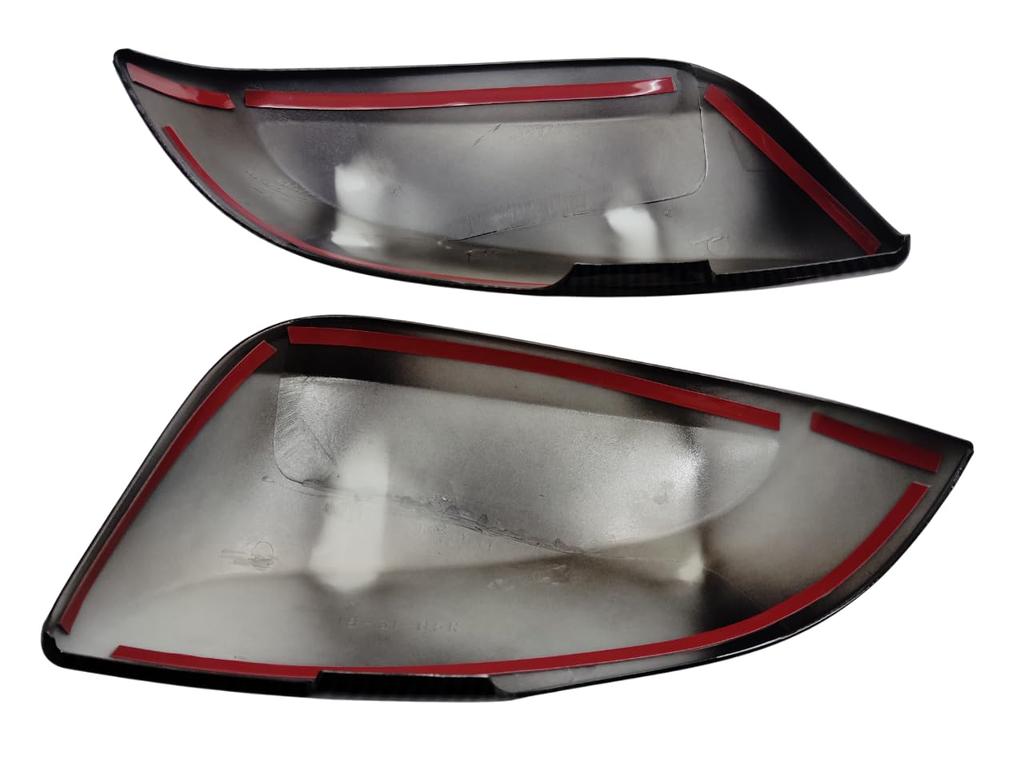 FUKUARE Alphard 30 Vellfire 30 Früh und Spät Neuer RAV4 50 Türseiten-Spiegelabdeckung Carbon-Serie, Serie, Modelle, Serie, Spiegel, (Schwarzer Ton)