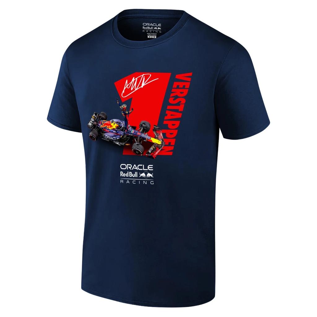 Icon Sports Maglietta in Cotone Ufficiale Licenza Oracle Red Bull Racing per Adulti Blu Navy 620