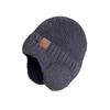 Unisex Winter Warm Plush Knit Wool Hat with Ear Protection