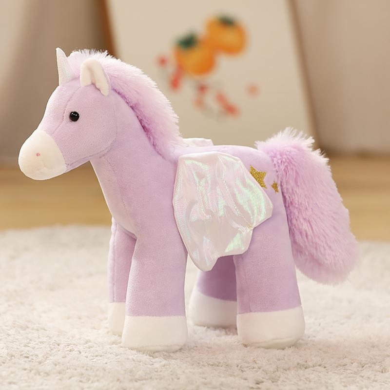 30cm Soft Unicorn Plush Horse Toy Baby Appease Sleeping Pillow Doll Animal Stuffed Plush Toy Birthday Gifts for Girls Children