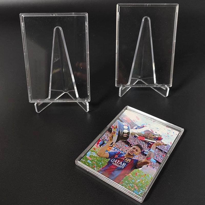 4~12pcs Card Display Holder Protection Cover Cards Storage Supplies Acrylic Transparent MIni Photo Frame Home Decoration TMZ