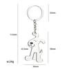 Custom Cartoon Pet Keychain: Puppy & Cat Head-Shaking Pendant - Fun Gift