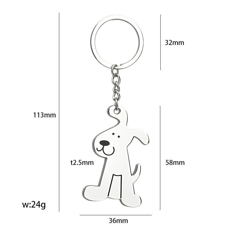 Custom Cartoon Pet Keychain: Puppy & Cat Head-Shaking Pendant - Fun Gift