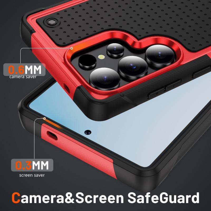 Heavy Duty Rugged Armor Heat Dissipation Hole Phone Case for Samsung S26 Ultra S25 S24 S23 Plus Shockproof Protect Hard Cover