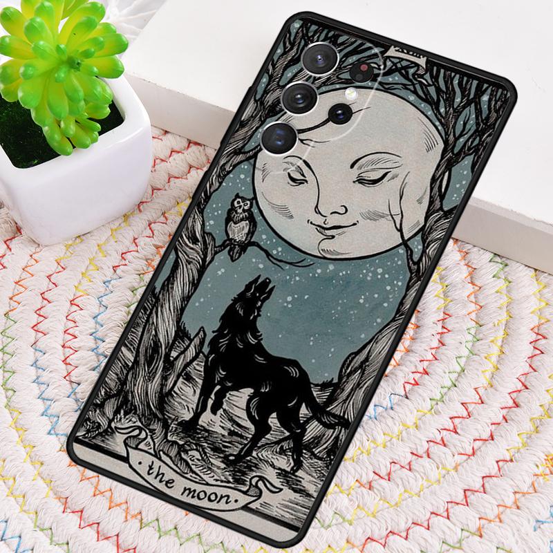 

Witches Moon Tarot soft TPU Phone Case For Samsung Galaxy note 10 pro S26 S25 S24 S23 S22 Ultra Plus S21 FE S20 Shockproof Cover Galaxy S24 FE