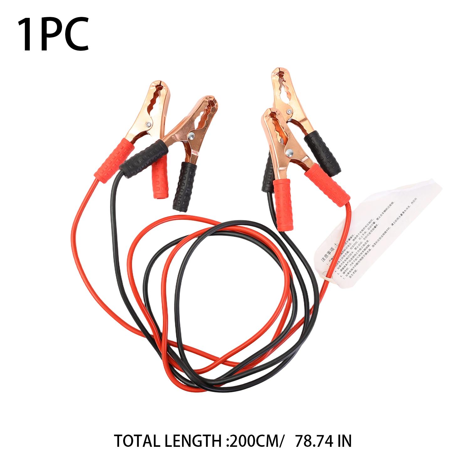 Motorcycle Battery Pure Copper Jump Start Cables Car Power Charger Heavy Duty Car Battery Cables for Emergency Jump Starting 2M
