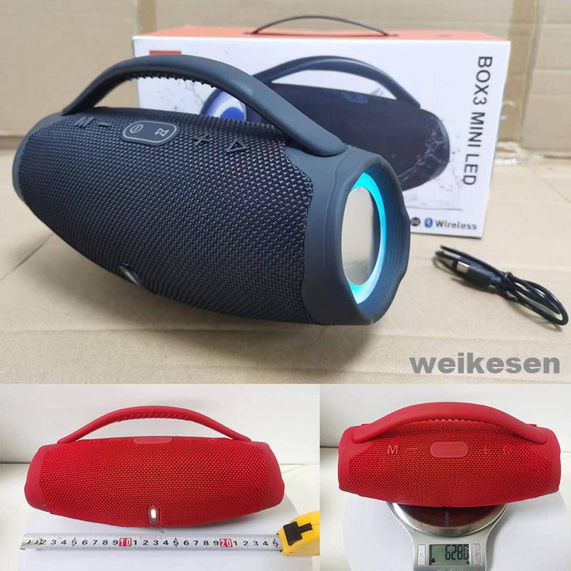 Mini Warrior Gen 3 Altoparlante Bluetooth Wireless Portatile da Esterno con LED Impermeabile IPX7 Boombox3 Bassi