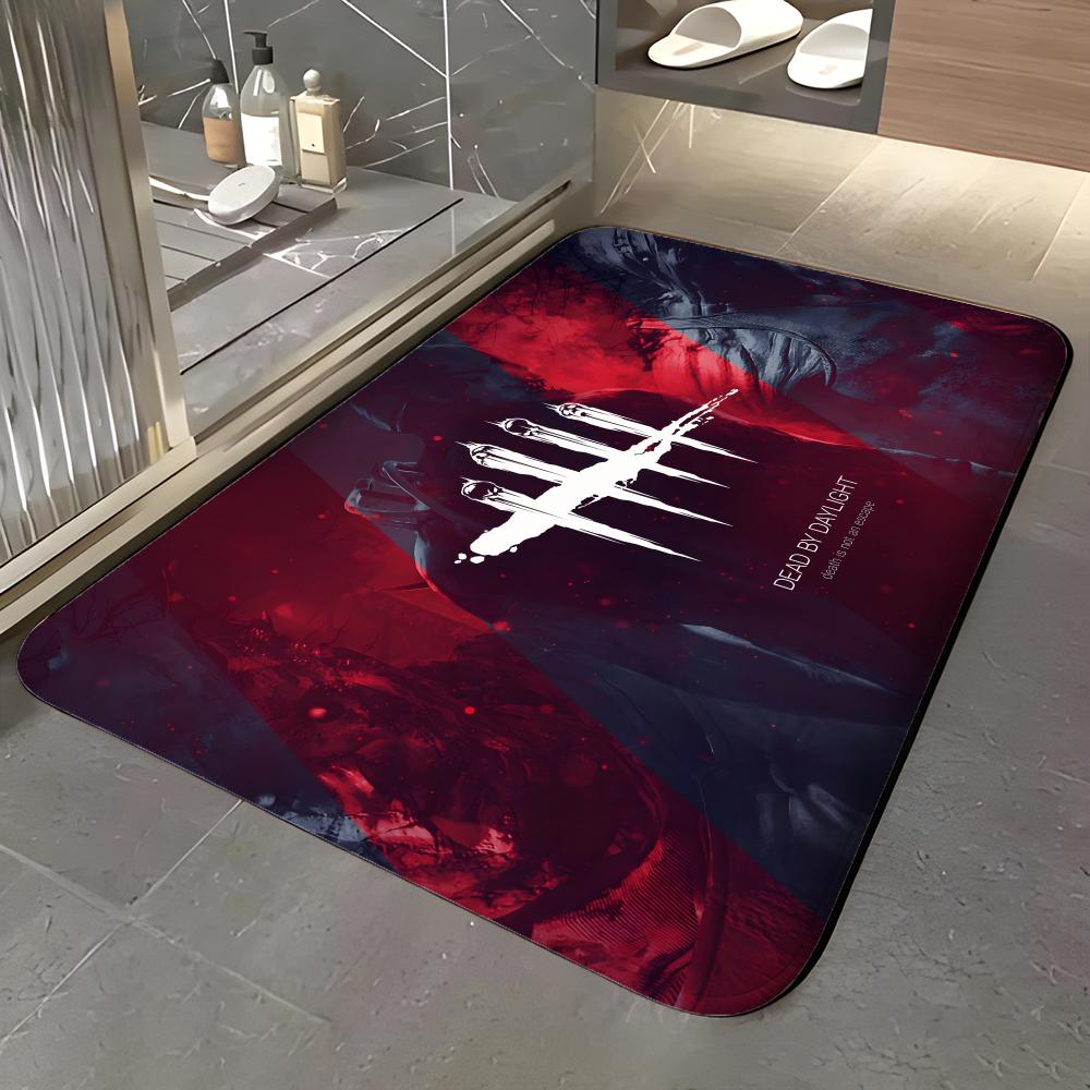 Game D-Dead by Daylight Floor Mat Soft Flannel Entrance Door Mat Non Slip Absorbent Bathroom Bedroom Floor Rug