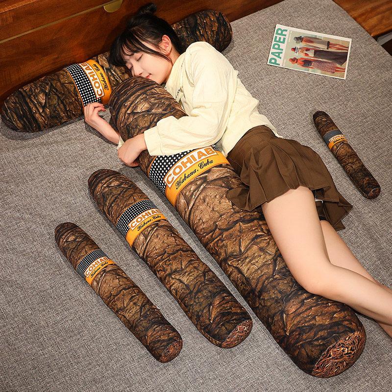 Creative Simulation Cigar Throw Pillow Plush Toy Furniture Sofa Pillow Cushion Girl Rag Doll Male Birthday Gift