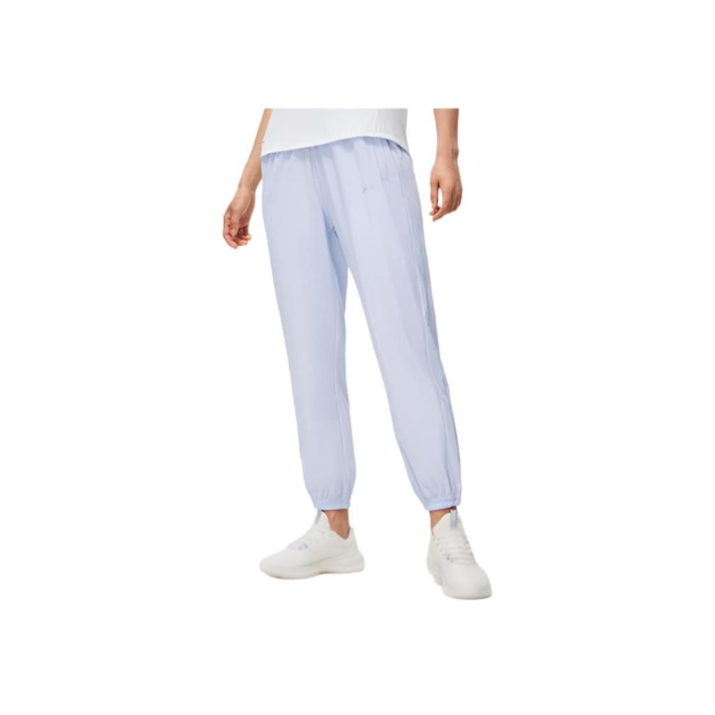 Li Ning Fitness Serie Einfarbig Schnelltrocknend Kühl Locker Sporthose Damen Unterteile Himmelblau AYKT216-6