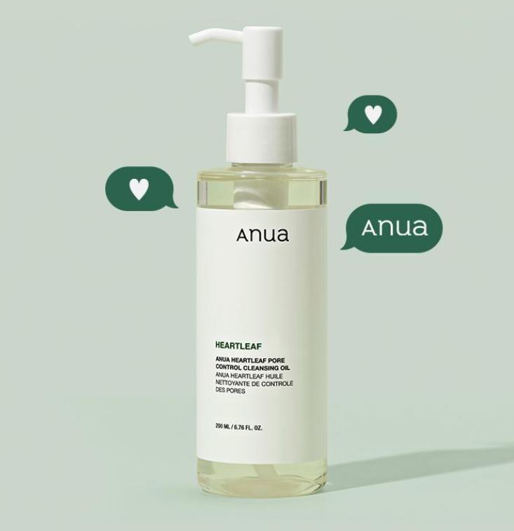 Anua Olejek oczyszczający Heartleaf Pore Control 350ml – Koreański płyn do demakijażu dla skóry wrażliwej i tłustej
