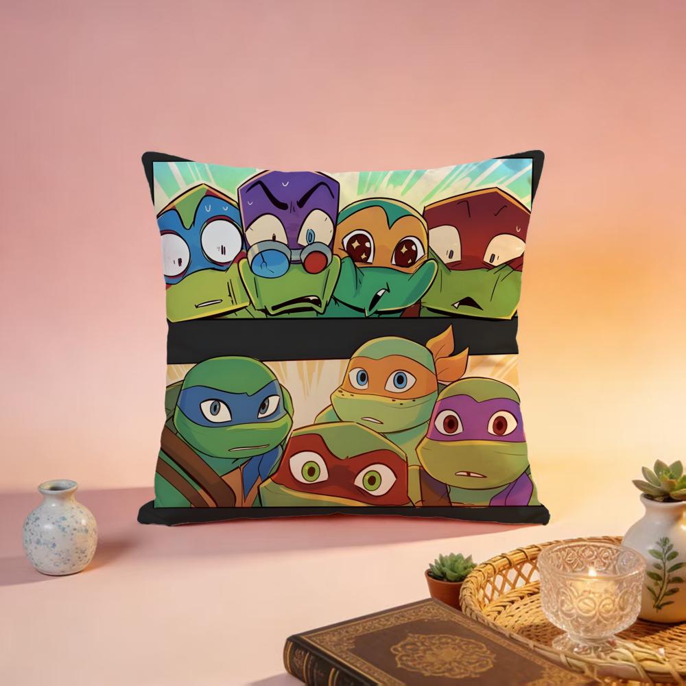Fashion TTeenage Mutant Ninja Turtlesed Cushion Cover Premium SkinFriendly Pillow Case MultiPurpose for Home Office Travel