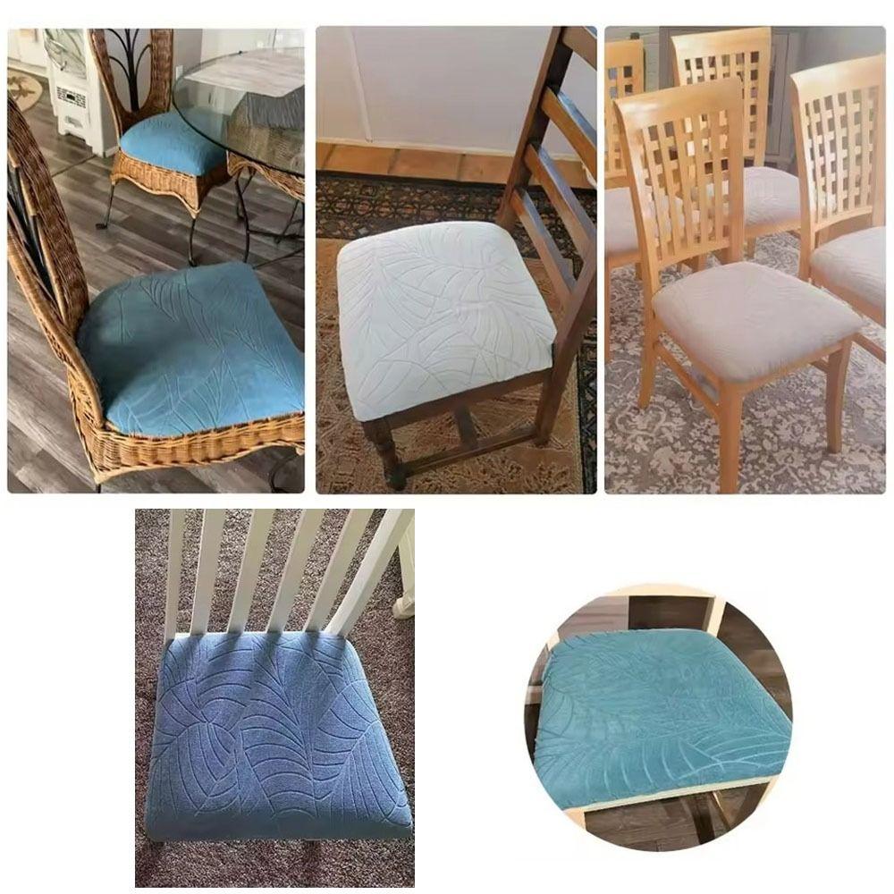 Waterproof Jacquard Chair Sleeve Stretch Seat Cushion Covers Stool Cover