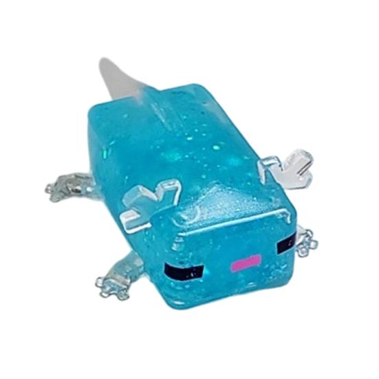 

Clear Salamander Cube Squeeze Toy Stress Relief Glitter Salamander Sugar Ball Sensory Toy Decompression Salamander Fidget Toy синий