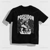 Poseidon TShirt Unisex Greek Mythology Tee Vintage Poseidon TShirt Retro Poseidon Trident Shirt Hip Hop Style Mens Streetwear