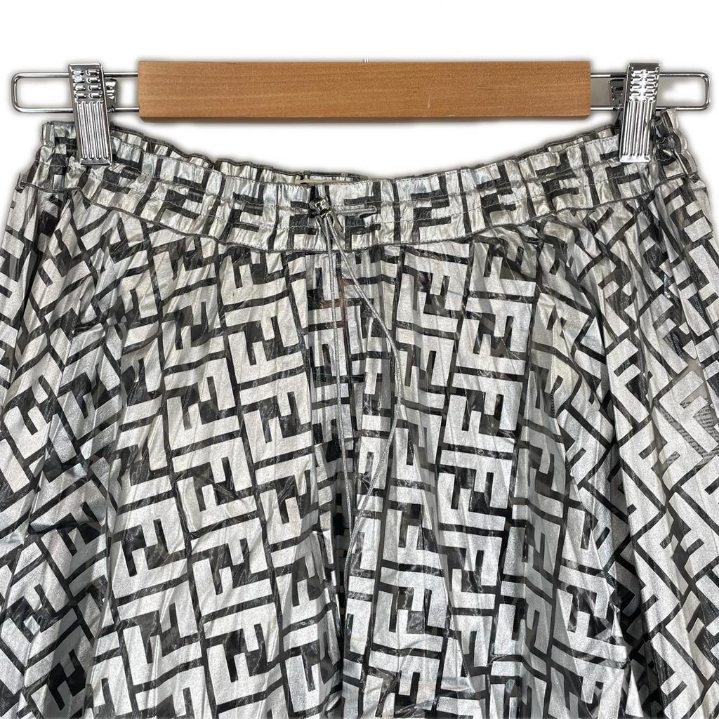 Fendi Nicki Minaj Long Skirt Silver Women 38 Used