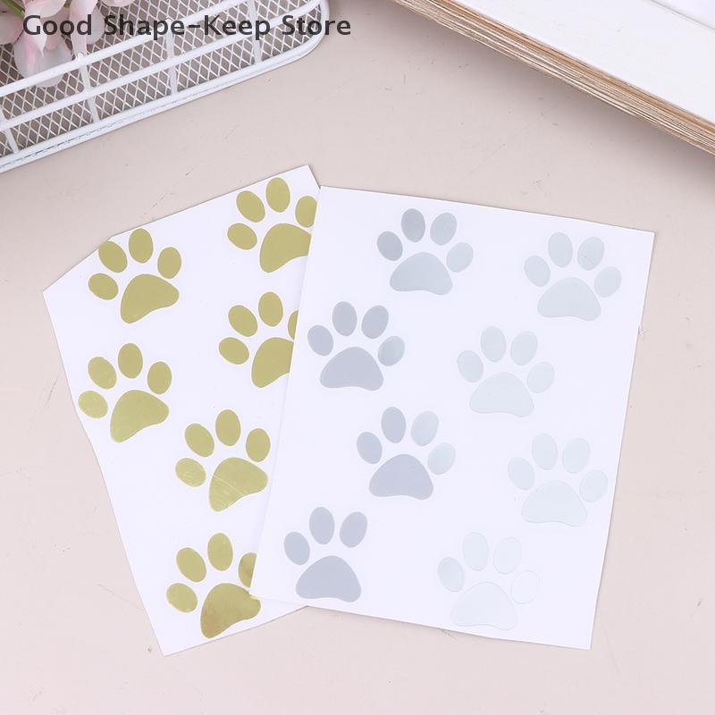 Road Bike, E-Bike, MTB Decor with Reflective Cat Paw Stickers; Vinyl Decals for Bicycle Bodies and Moto Helmets Accessories