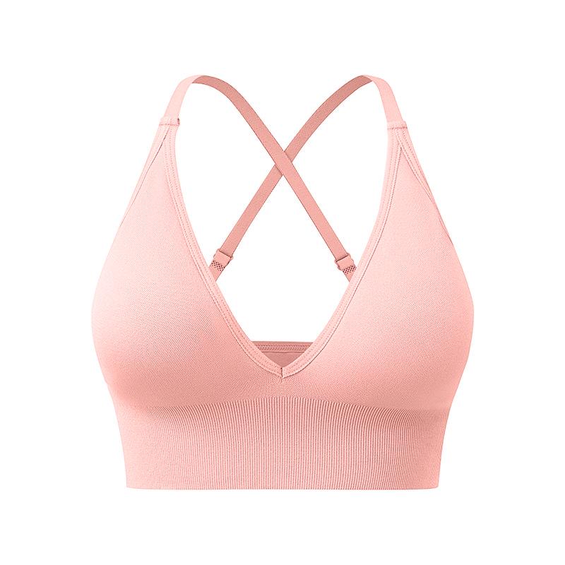 New Style Deep V Triangle Cup Sexy Bra with Adjustable Straps for Women – Beautiful Back Yoga Underwear