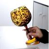 Wine Glass Vintage Leopard Print Glass Cup Burgundy Bordeaux Art Goblet Cocktail Whisky Wine Drinkware Home Kitchen Accessories