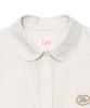 LEE Women Seersucker String Short Sleeve Shirt Beige