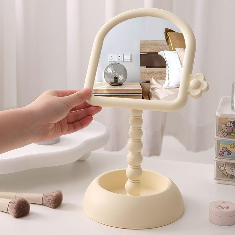 Mit Organizer Desktop Make-up Spiegel Leichtgewichtiger hochauflösender Schönheitsspiegel Zuhause