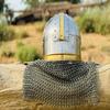 Viking chainmail helmet, armor, chainmail helmet, medieval helmet, chainmail,