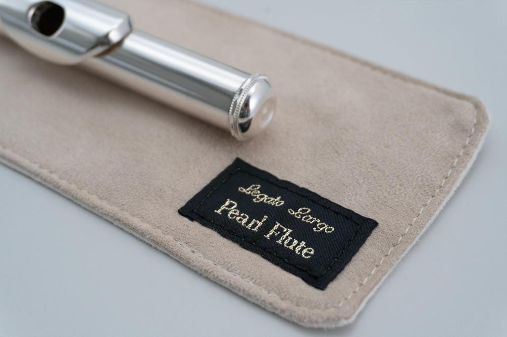 Pearl Flute x Legato Largo Collaboration Quilted Flute Case Cover for C foot joint and H foot joint Vol.3 #Ivory LL-FLCH2#IV