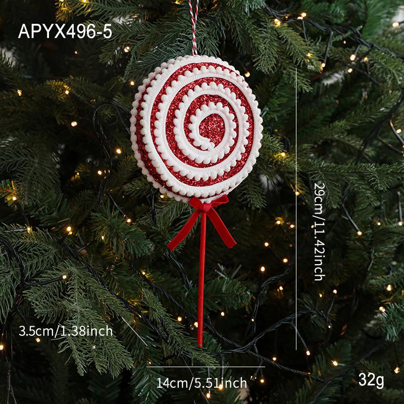 Christmas Candy Ornaments: Candy Cane & Lollipop Tree Decorations