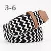 2026 New Fashion High Quality Explosive Women's Canvas Belt Men's Elastic Belt Casual Stretch Woven Pin Buckle Belt