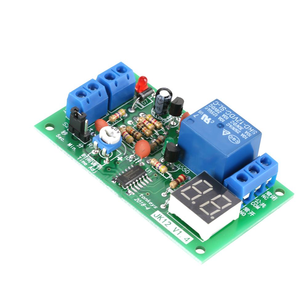 

DC12V LED Display Countdown Timing Timer Delay Turn OFF Relay Switch Module різнокольоровий