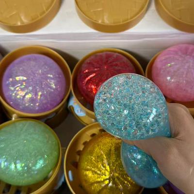 Hot Colorful Stress Balls Reusable Low Rebound Decompression Toys Dough Ball Unique Home Decoration Gifts Dumpling Squishies Round Sensory Bouncy