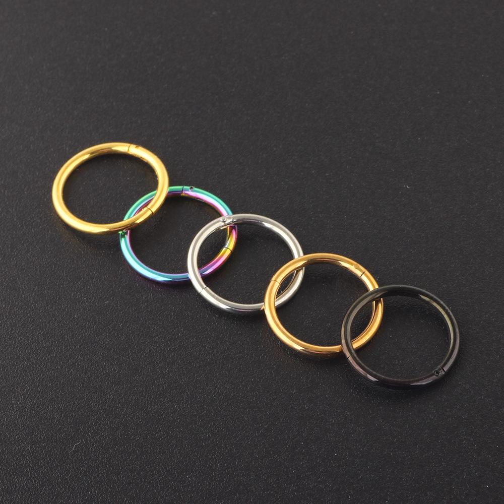 Europäischer & Amerikanischer Edelstahl Körperschmuck: Titanstahl Nasenringe & Ohrringe