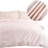 Bedding set 220x200 COTTON FLANNEL WITH FLUSH, leaves, light pink