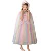 Elsa Cape Shawl: Kids' Festival Birthday Outfit & Performance Costume for June 1st Children's Day