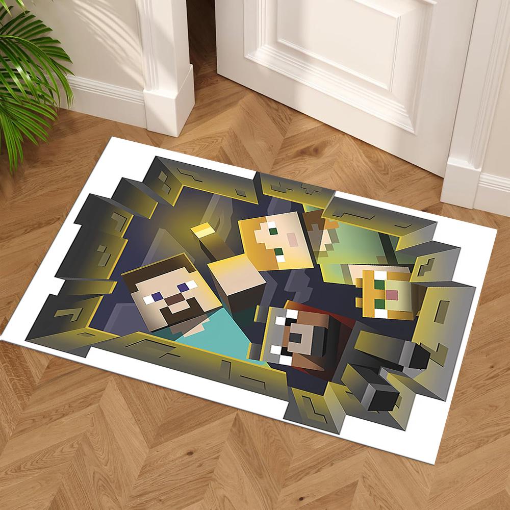 Minecraft Underground Adventure Floor Rug Office Rug Perfect for Bedrooms Hallway Living Rooms Dormitory Antislip Carpet Office home decor