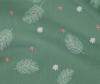 oneOone Cotton Flex Forest Green Fabric Christmas Feather Craft Projects Decor Fabric Printed By The Yard 40 Inch