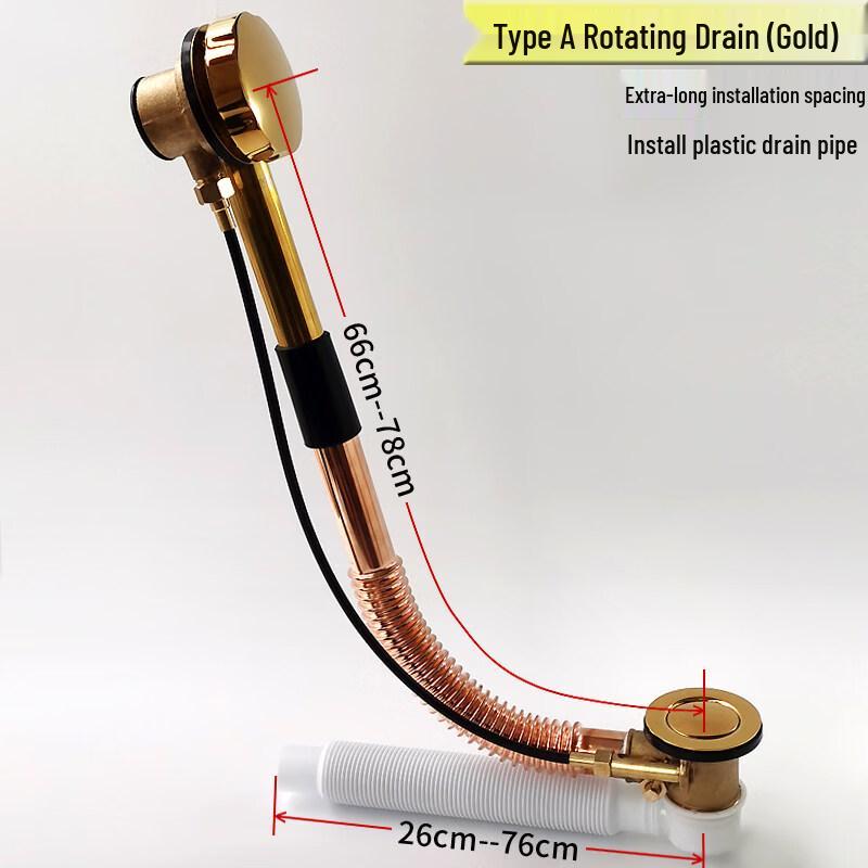 TLXT Латунный слив для ванны с переливом