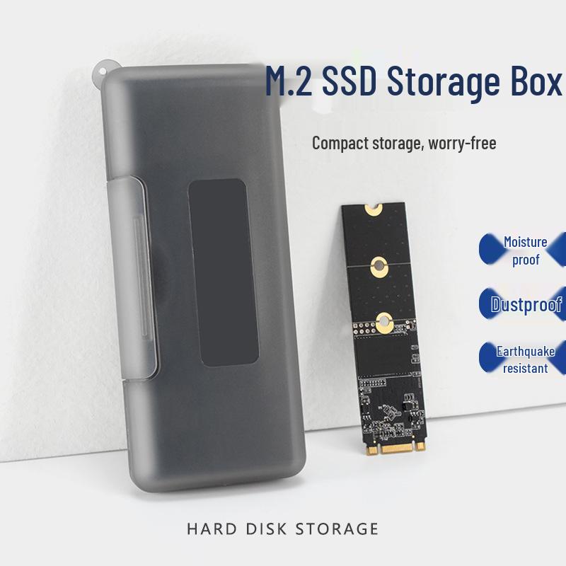 Wasserdichte Schutzhülle für M2 SSD: Langlebige, versiegelte PP-Box zur Aufbewahrung von M.2-Festplatten